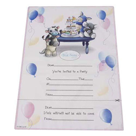 My Blue Nose Friends Party Invitations Pack of 8 £1.99